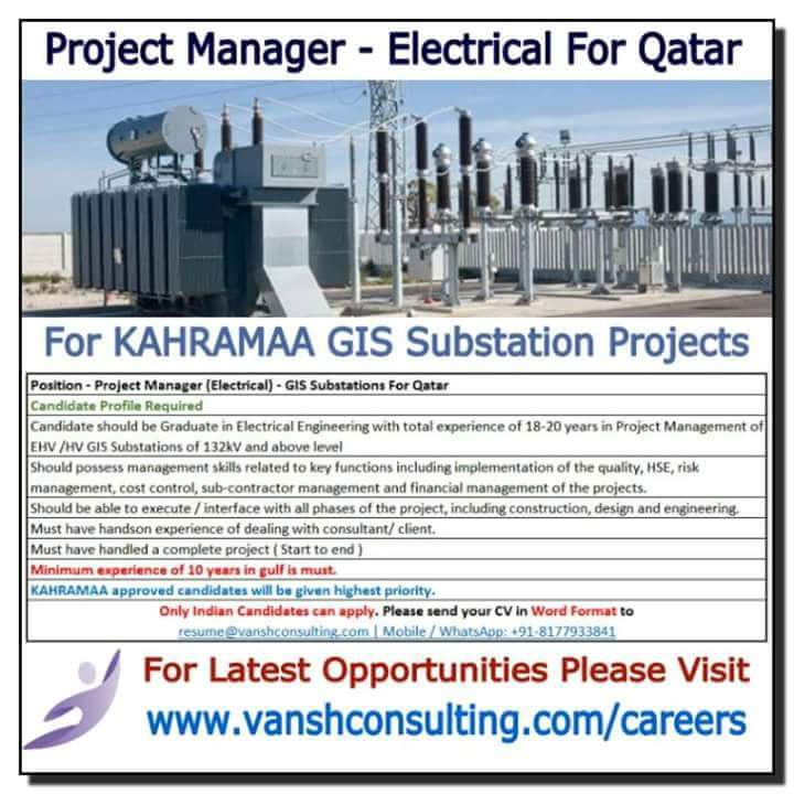 Latest electrical engineering jobs in gulf