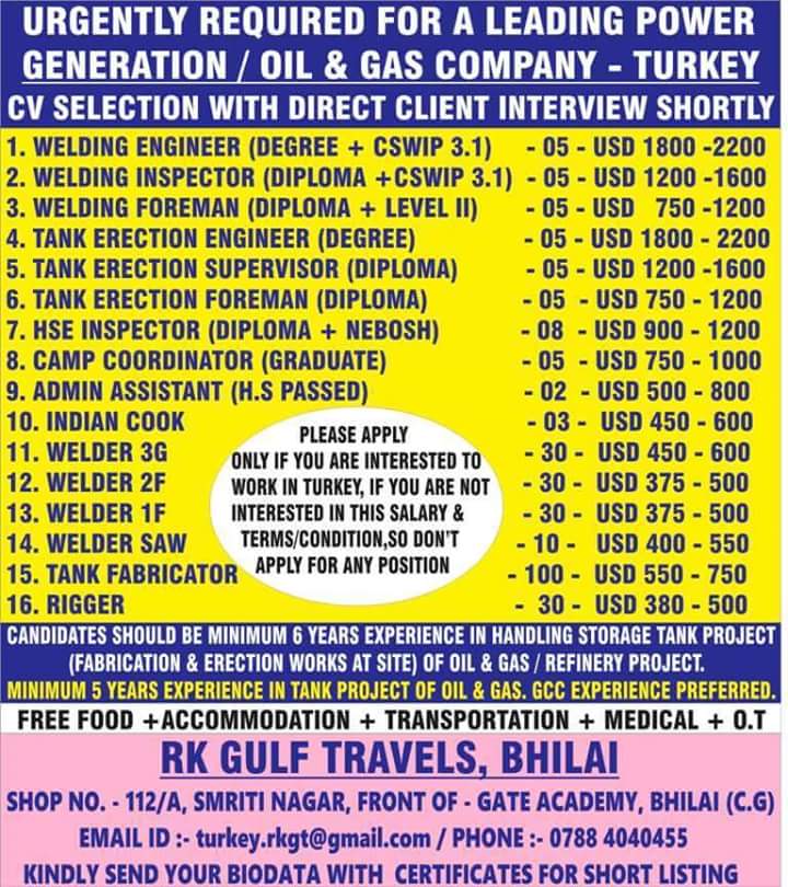 HIGH SALARY ENGINEERING GULF JOBS JOBS AT GULF GULF JOB WALKINS