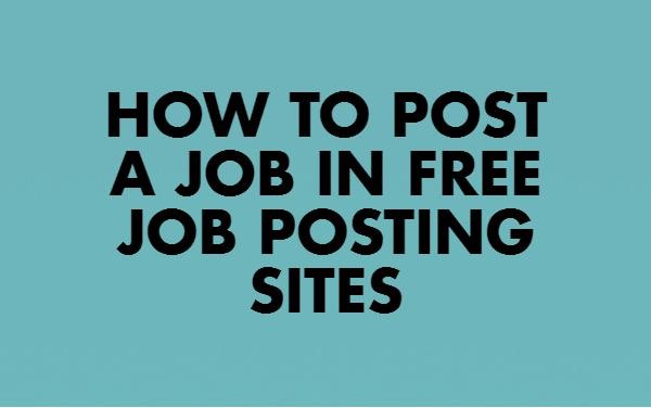 free job posting sites