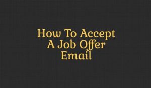 how to accept a job offer by email
