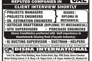 JOBS IN UAE FOR LEADING COMPANIES