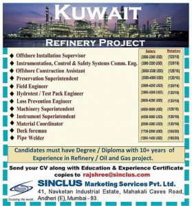 offshore pipefitter jobs abroad