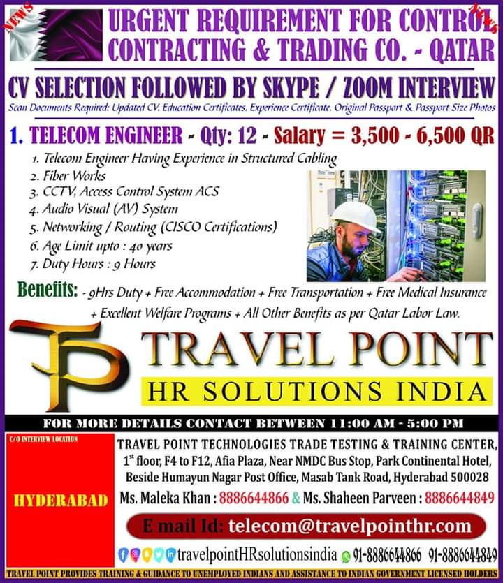 URGENTLY REQUIRED FOR QATAR
