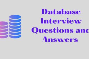 Database Interview Questions and Answers 