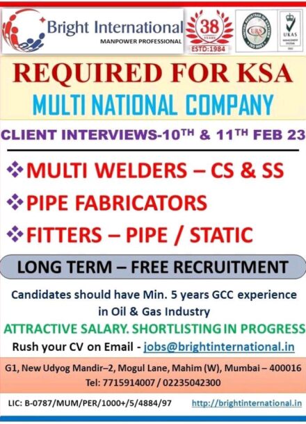 REQUIREMENT FOR KSA