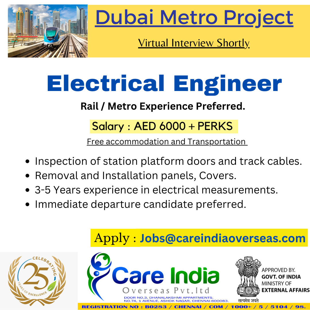 Electrical Engineer Dubai Metro