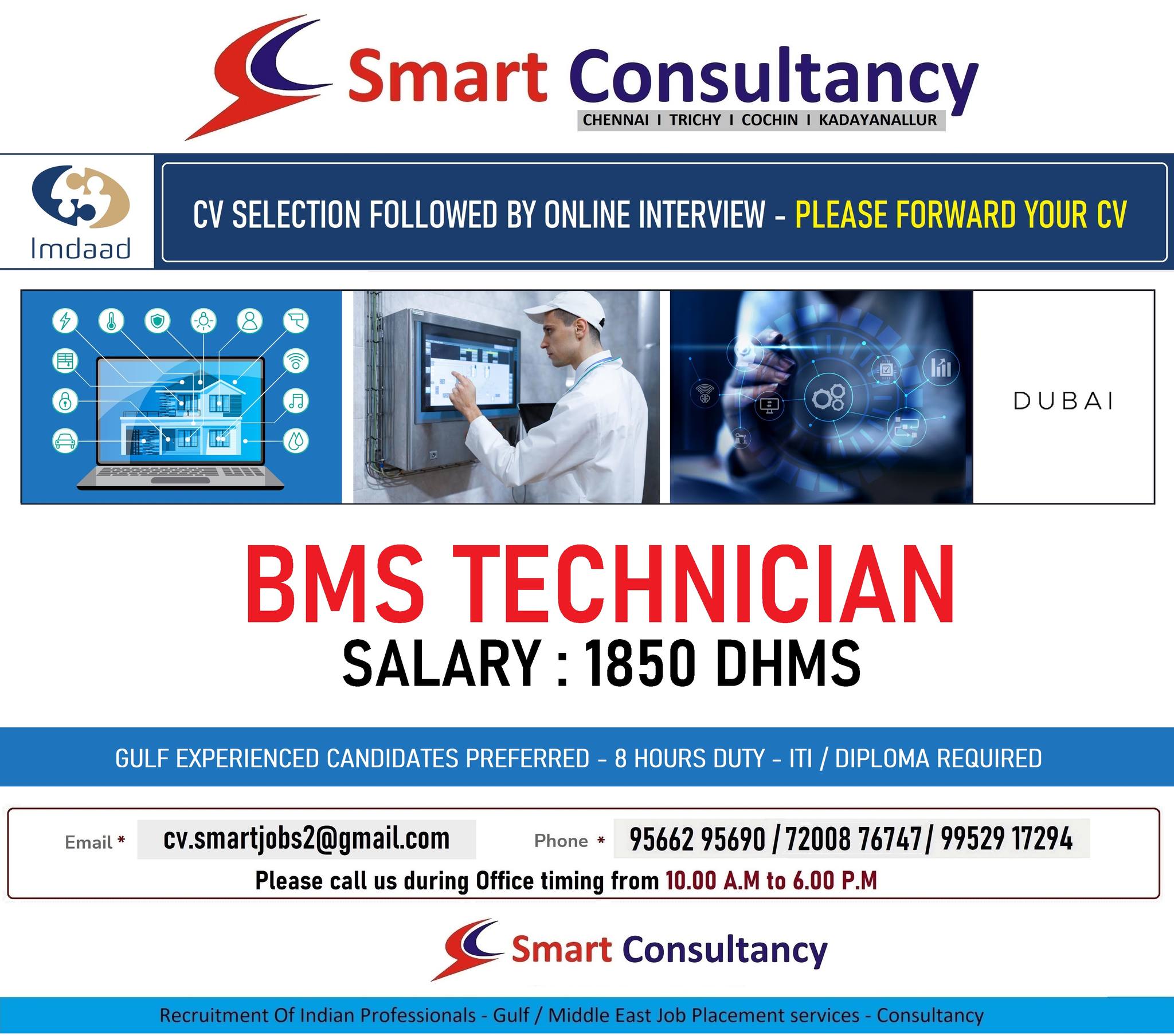 IMDAAD (UAE) – CV SELECTION FOLLOWED BY CLIENT INTERVIEW