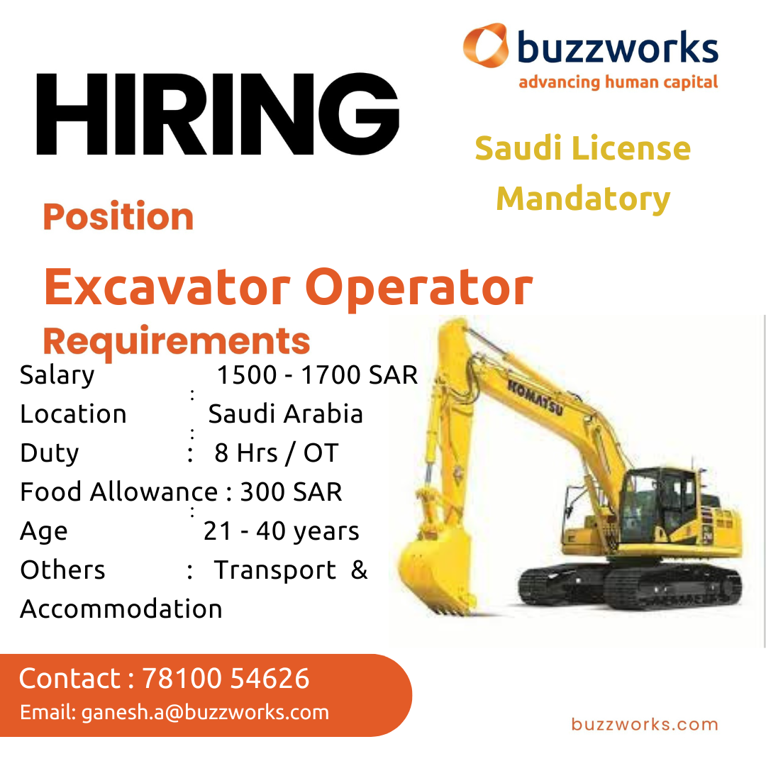 Excavator Operator Saudi 1