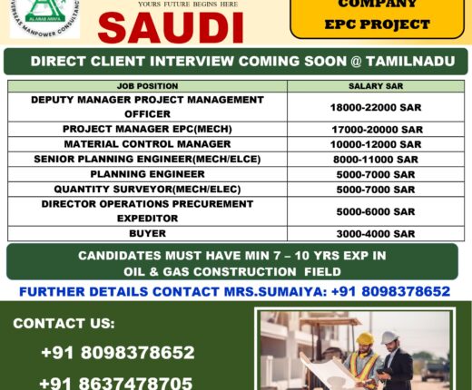 DIRECT CLIENT INTERVIEW IN CHENNAI @09.03.2024 SHORTLISTED CANDIDATES ONLY