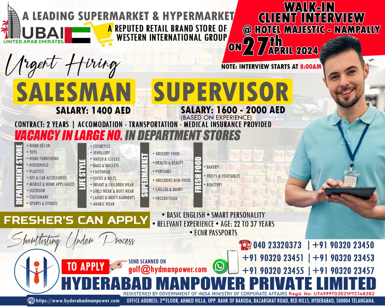 Client Interview in Hyderabad on 27th April 2024