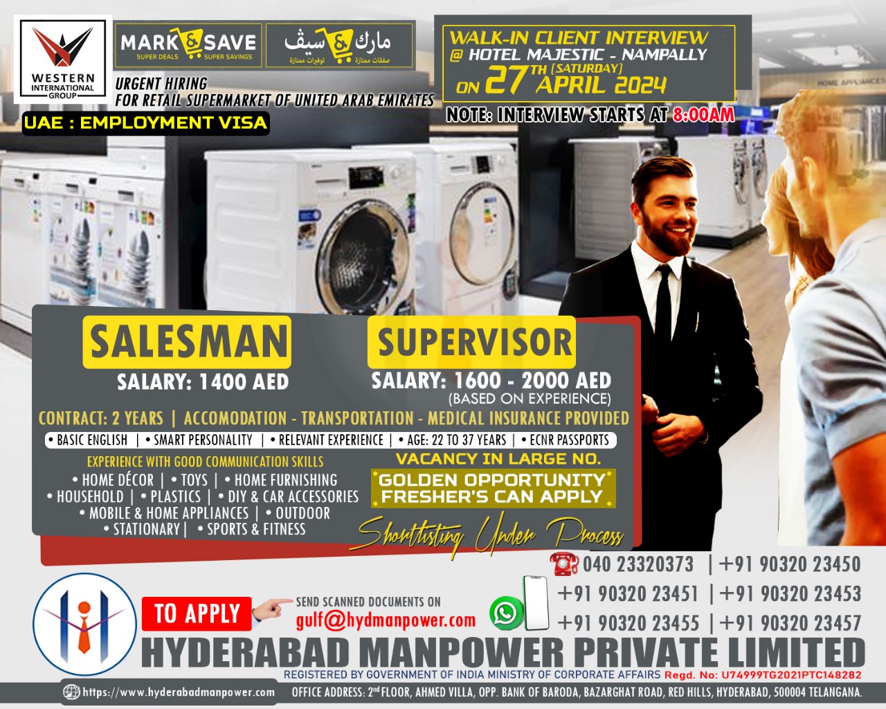 Client Interview in Hyderabad on 27th April 2024