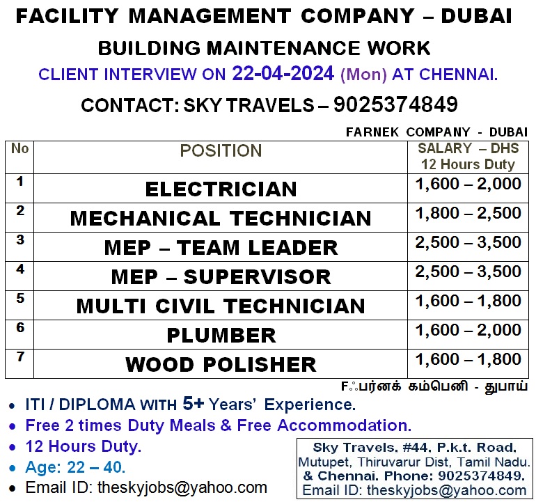 Farnek Facility Company Dubai.