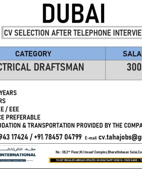 A  LEADING GROUP OF COMPANY IN  DUBAI – CV SELECTION AFTER ZOOM INTERVIEW