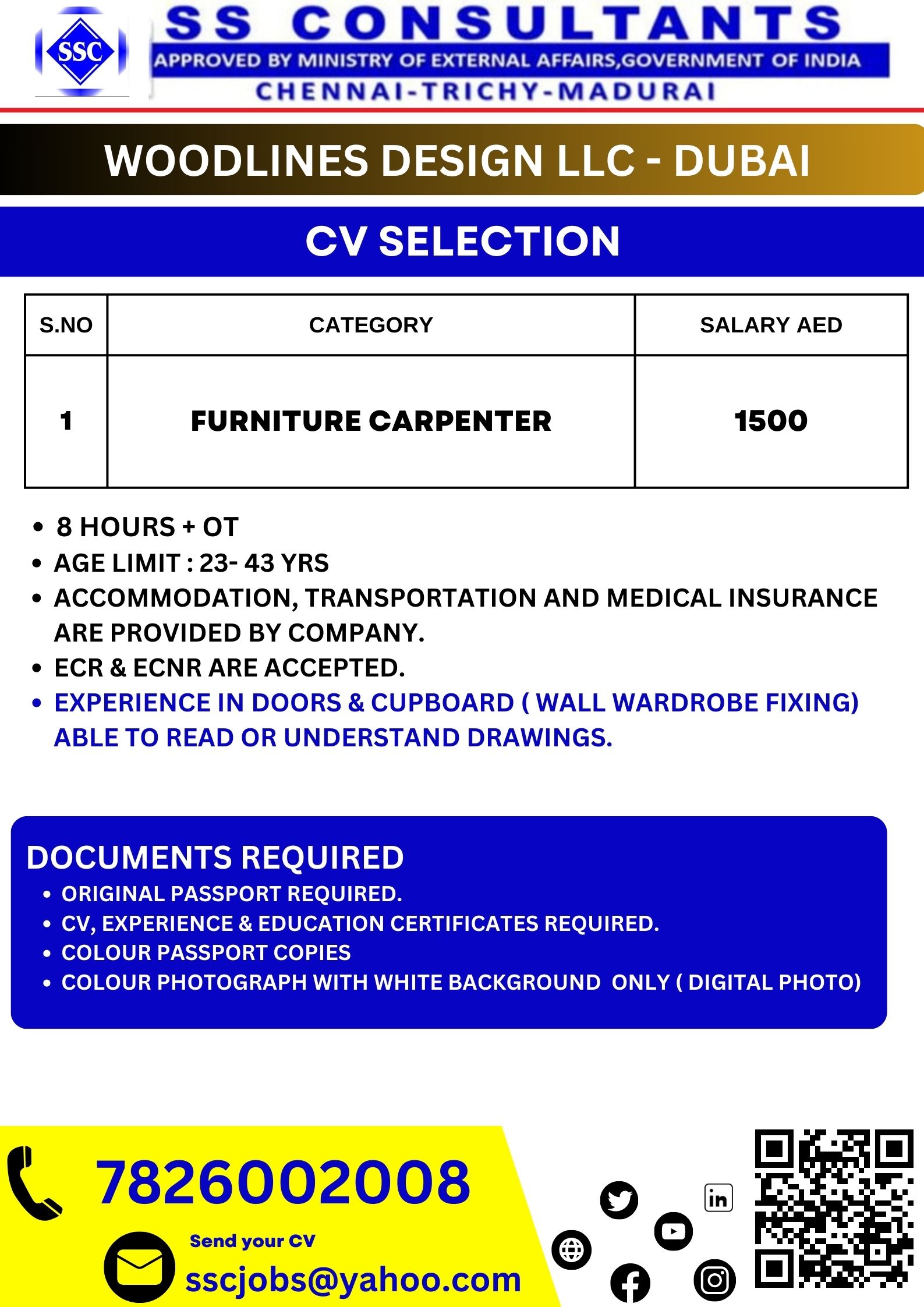 Furniture carpenter | Woodlines Design LLC – Dubai