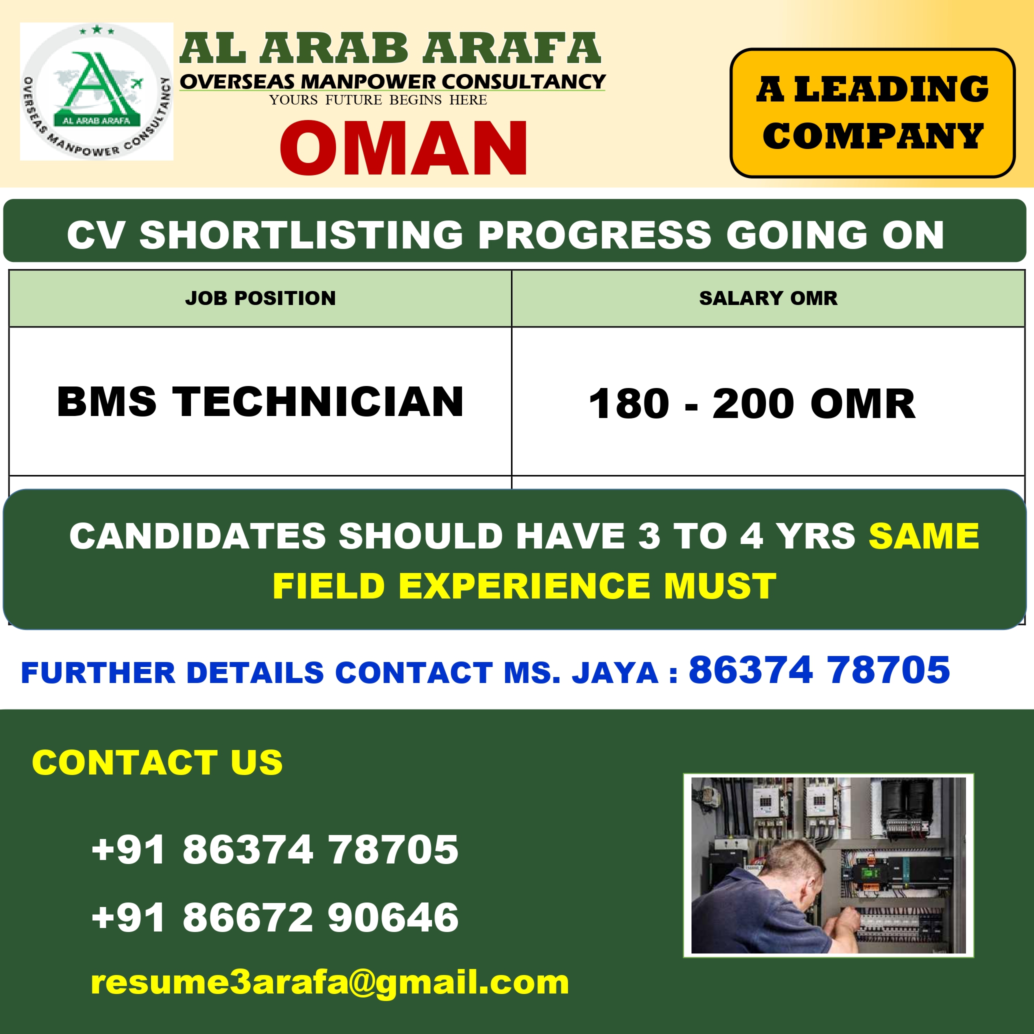 CV SELECTION PROGRESS GOING ON