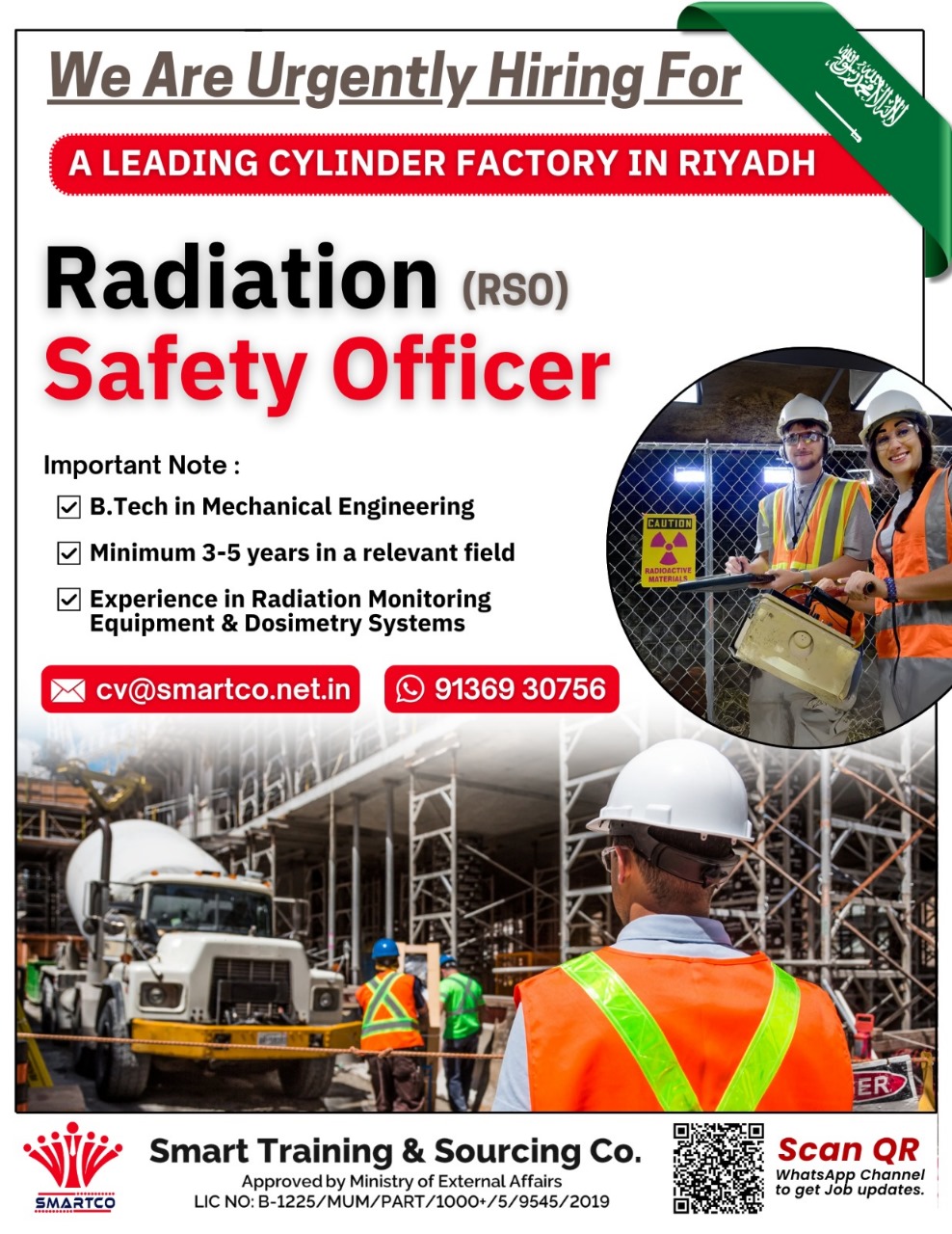 We Are Urgently Hiring For A LEADING CYLINDER FACTORY IN RIYADH