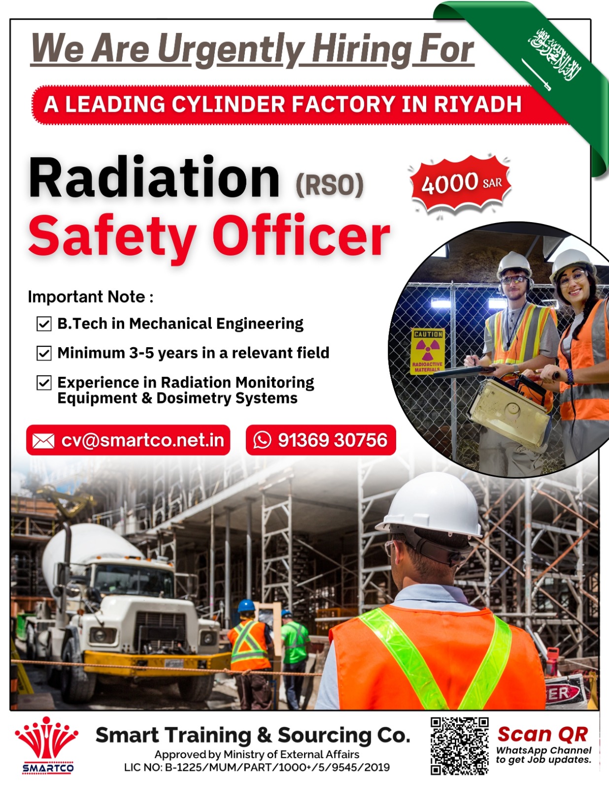 We Are Urgently Hiring For A LEADING CYLINDER FACTORY IN RIYADH