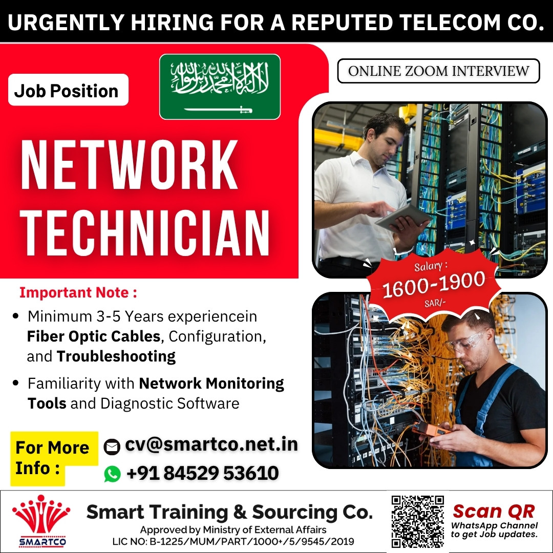 URGENTLY HIRING FOR A REPUTED TELECOM CO.