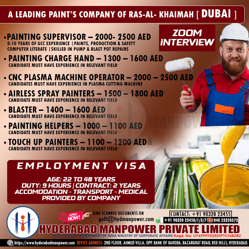 Hiring for Dubai