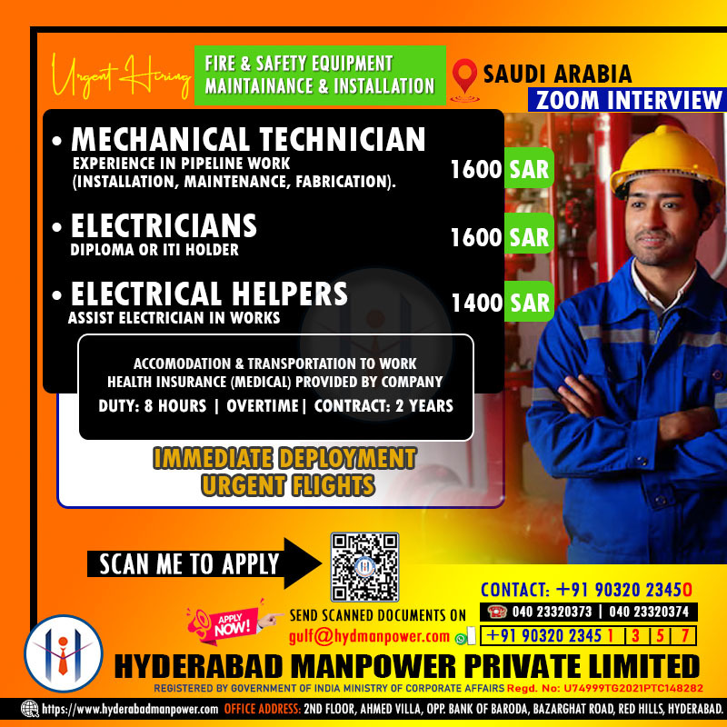 Hiring for Saudi Arabia