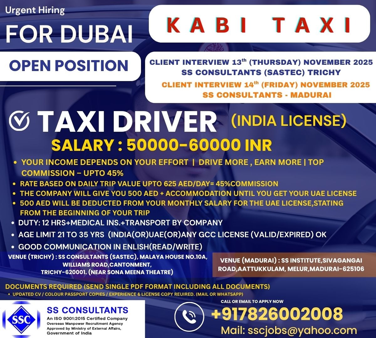 Urgent Dubai Hiring – High Salary Jobs in GCC