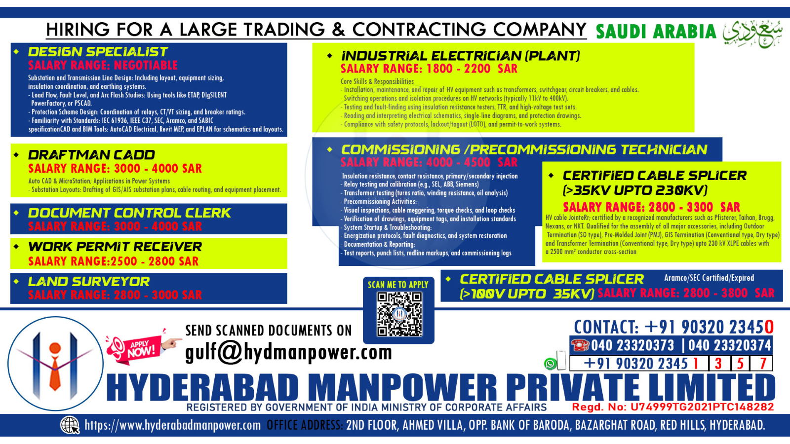 Hiring for Saudi Arabia