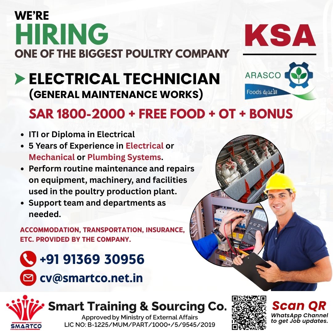 WE’RE HIRING ONE OF THE BIGGEST POULTRY COMPANY