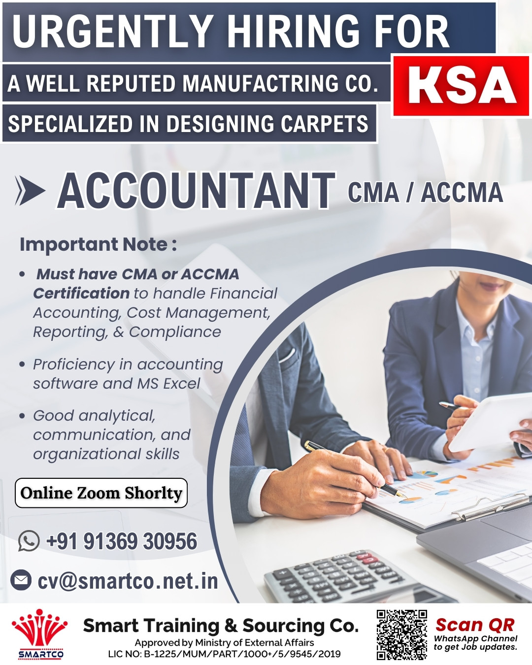 URGENTLY HIRING FOR A WELL REPUTED MANUFACTRING CO. KSA