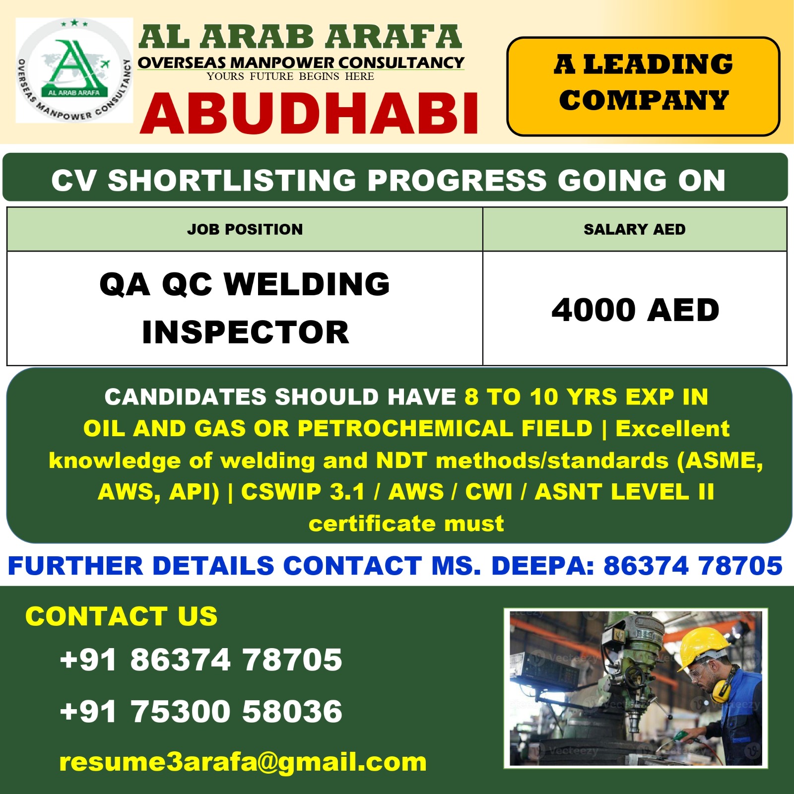 CV SELECCTION PROCESS GOING ON