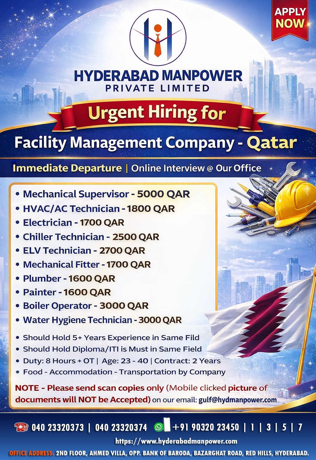 Hiring Facility Management Company – Qatar