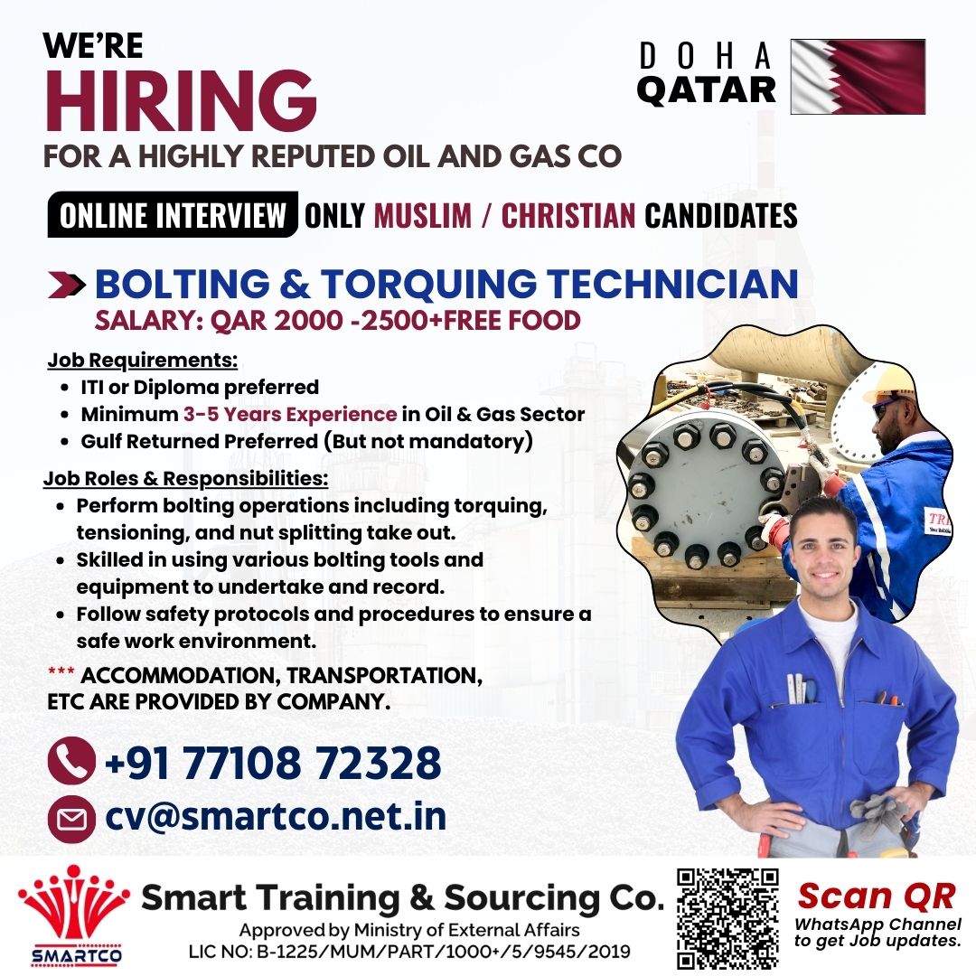 WE’RE HIRING FOR A HIGHLY REPUTED OIL AND GAS CO