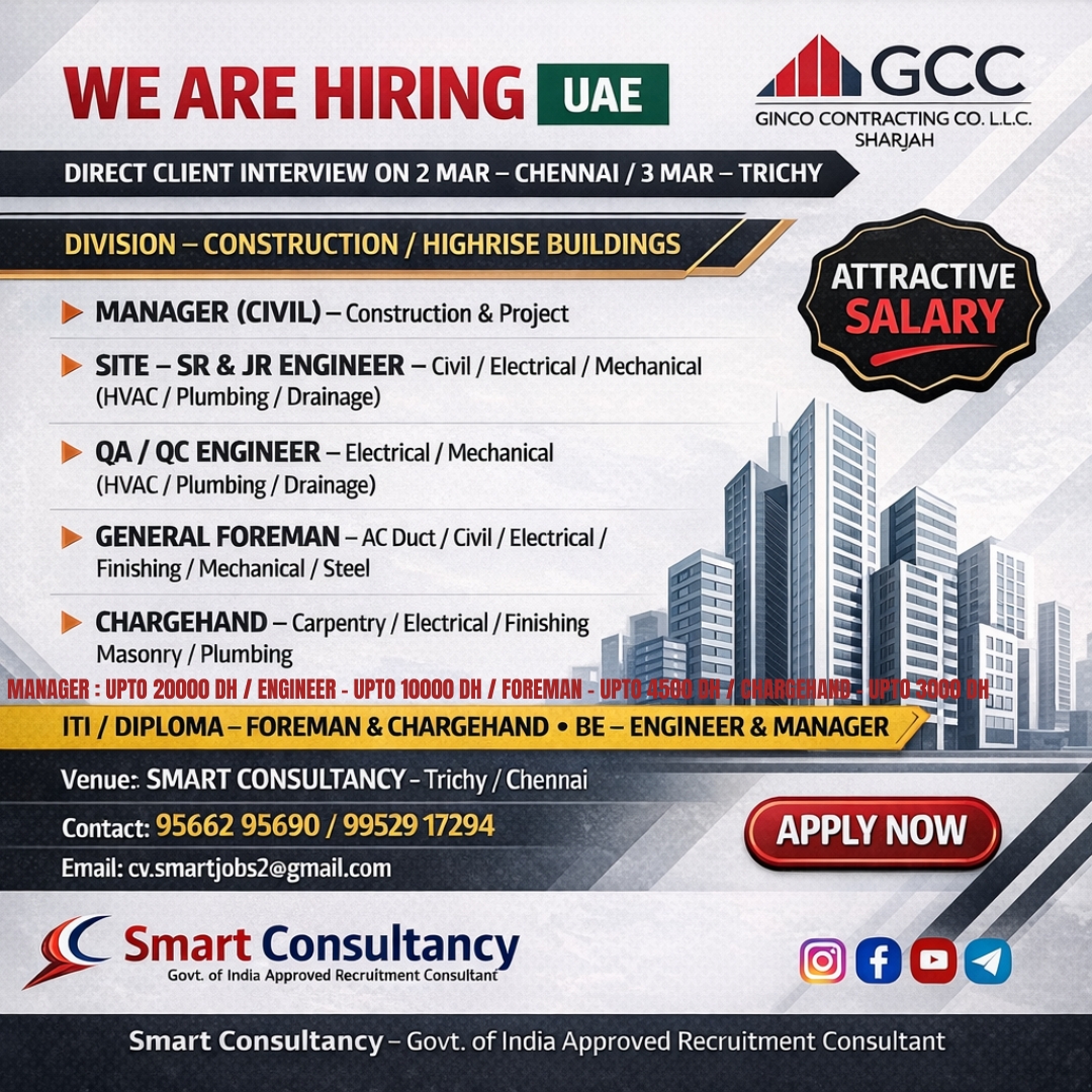 HIRING FOR UAE – DIRECT CLIENT INTERVIEW