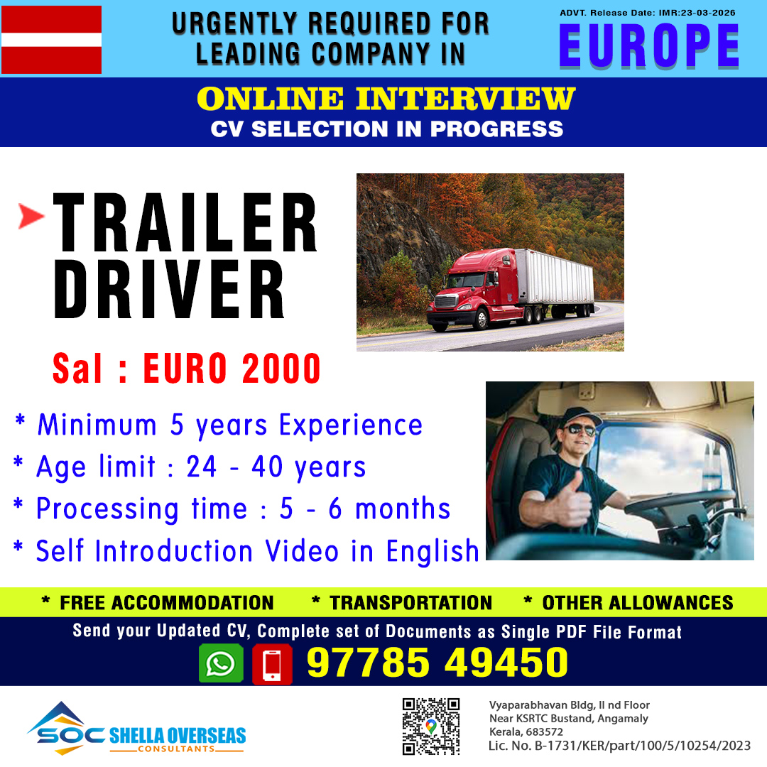 Trailer Driver Latvia