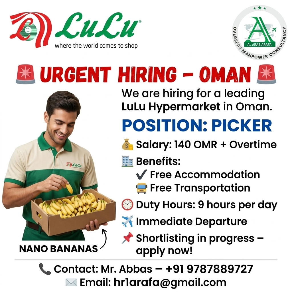 shortlisting in progress for OMAN lulu super market