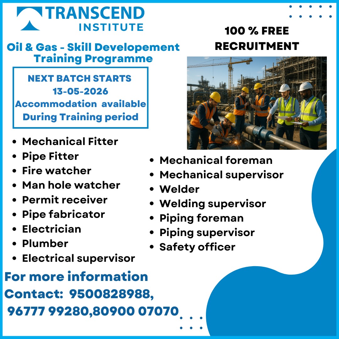 Oil & Gas – Skill Development Training Programme