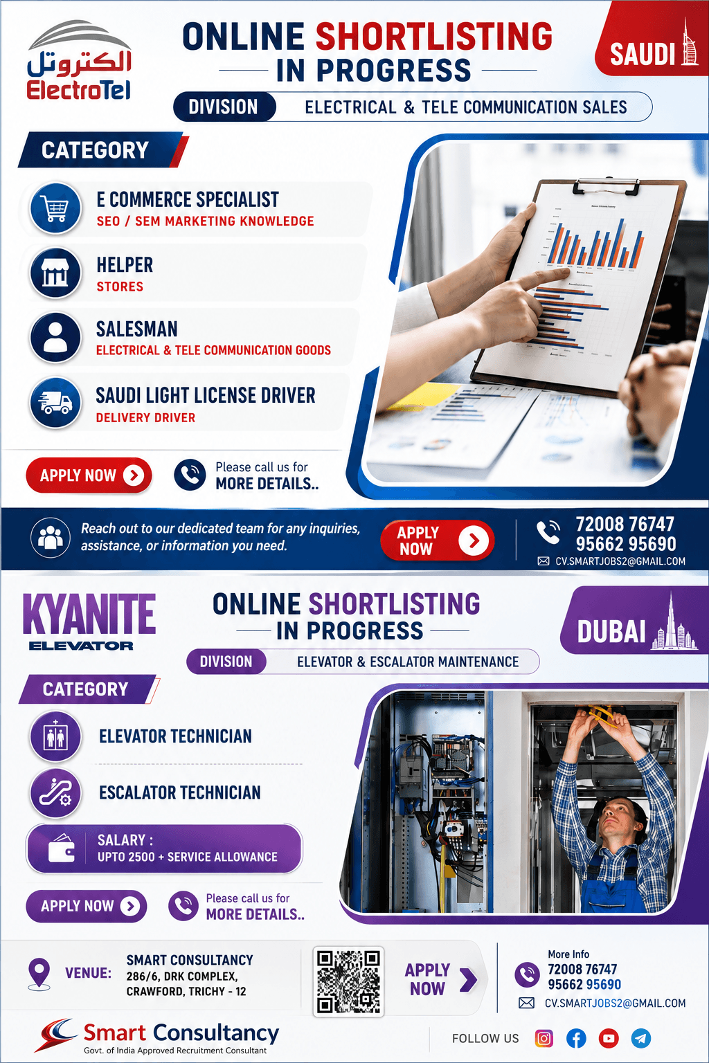 CV SELECTION – ONLINE SHORTLISTING IS GOING ON  !!