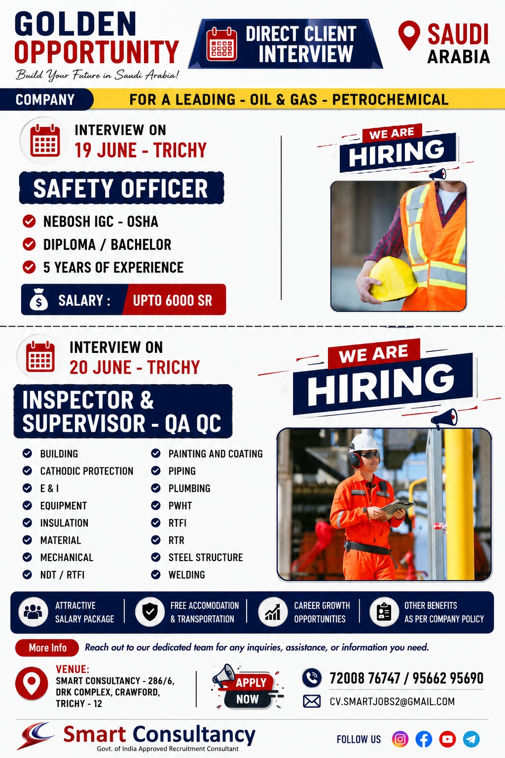  SAUDI ARABIA DIRECT CLIENT INTERVIEW – TRICHY 