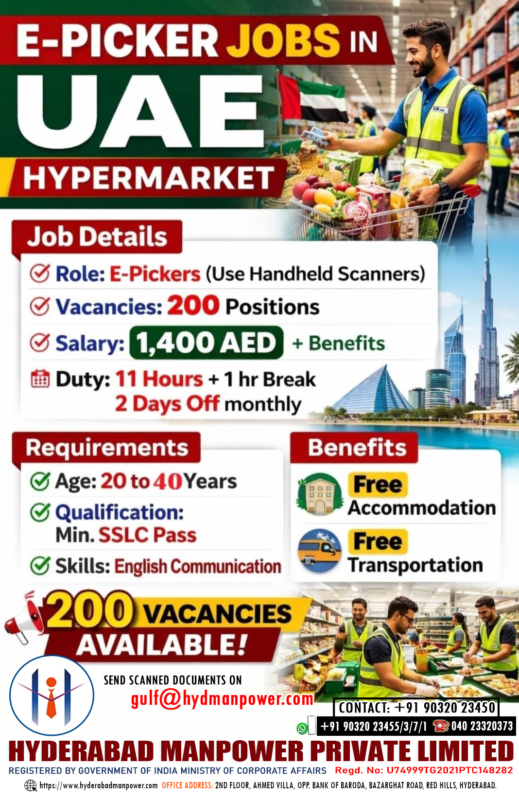 Urgent Hiring for Hypermarket – Oman