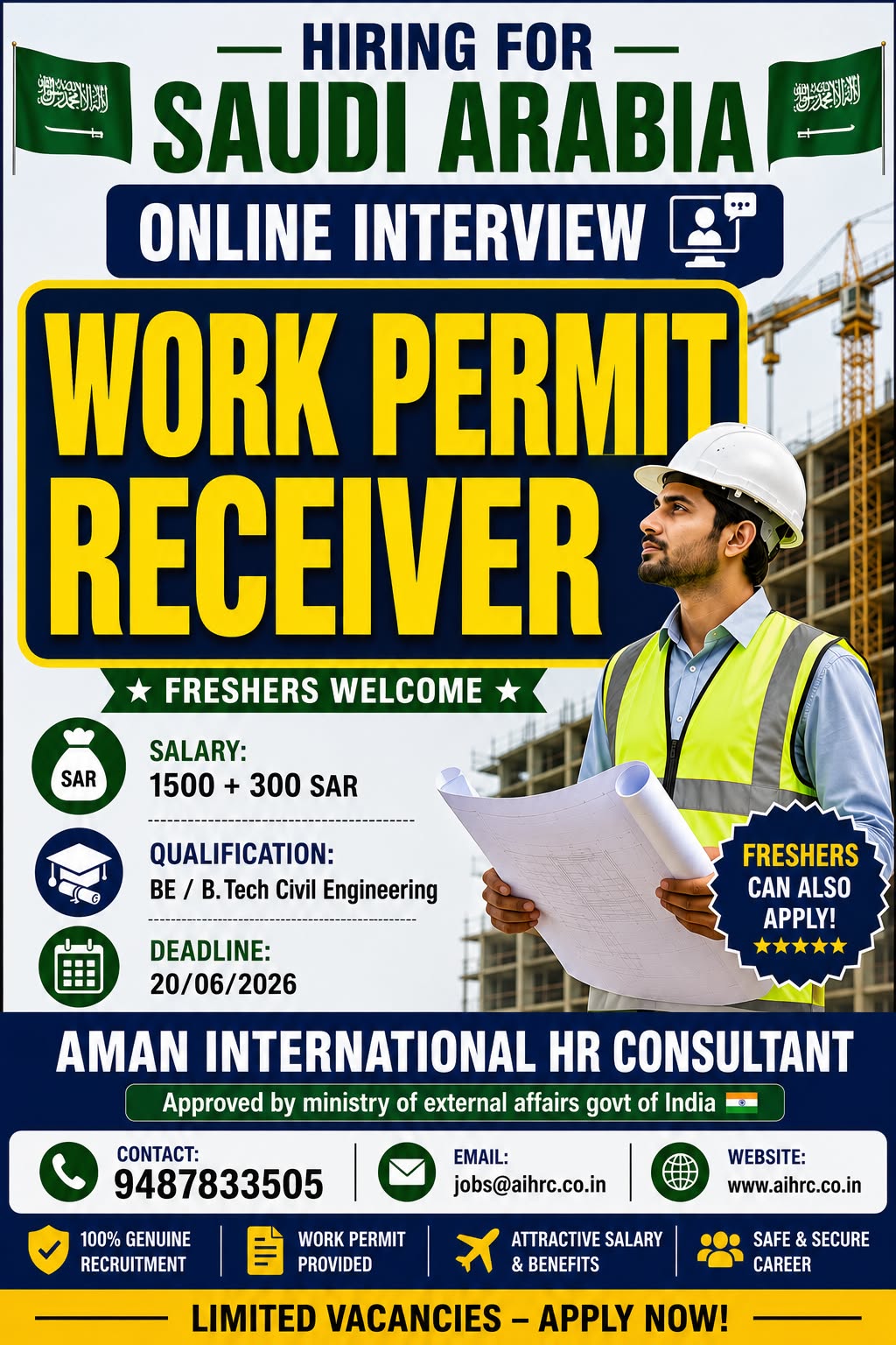 Saudi Arabia – Work Permit Receiver