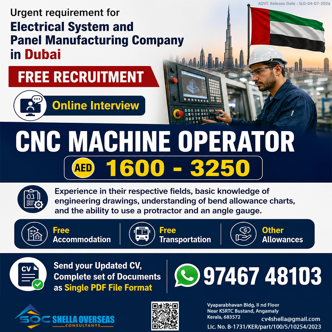 CNC Operator UAE