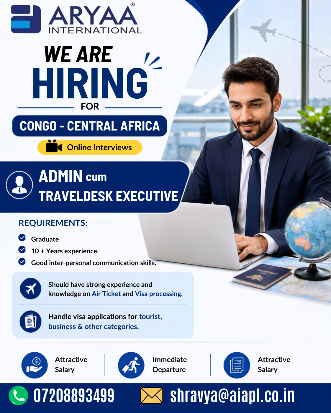 WE ARE HIRING: Admin cum Traveldesk Executive