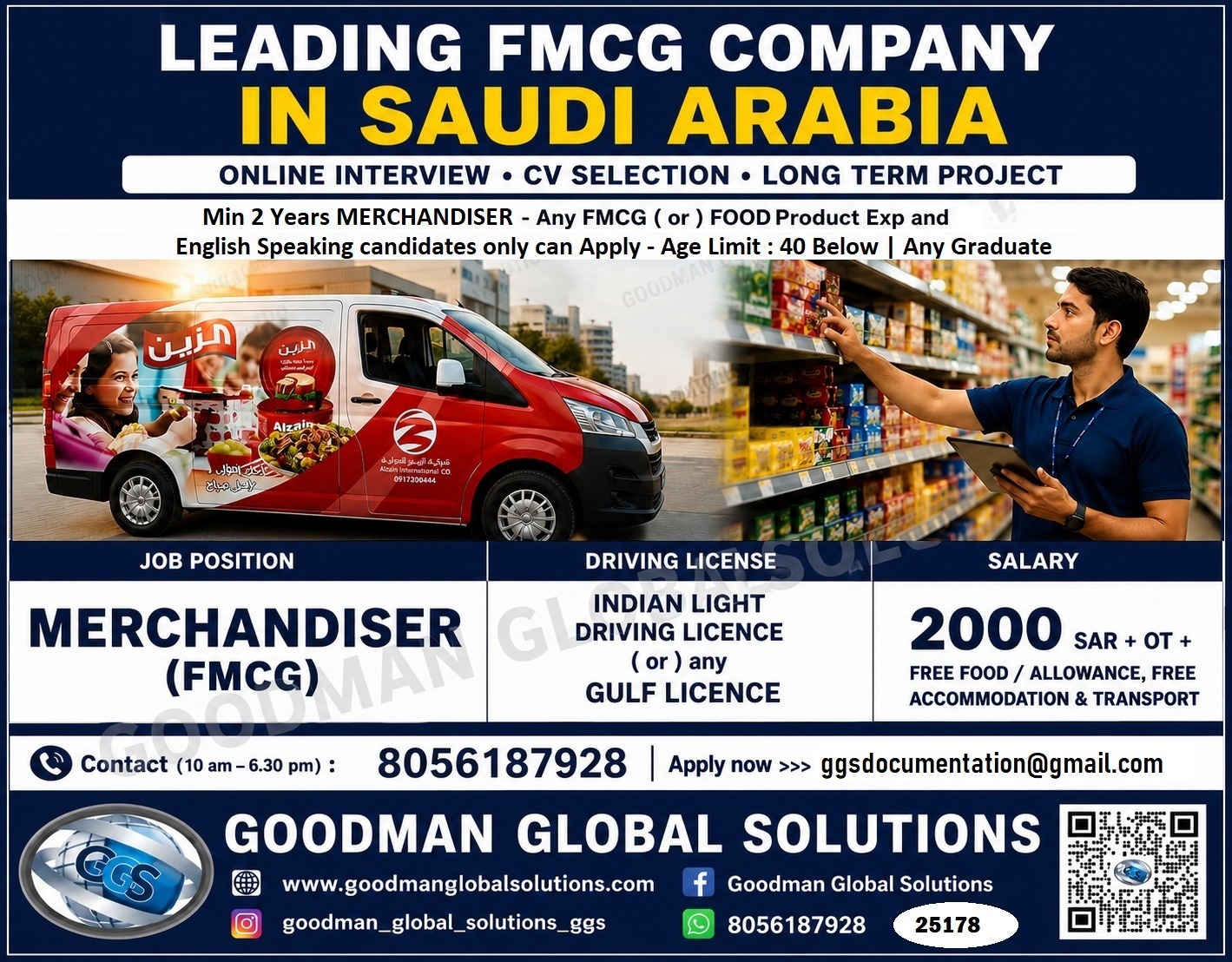 LEADING FMCG COMPANY IN SAUDI ARABIA( LONG TERM ) ONLINE INTERVIEW -CV SHORTLISTING UNDER PROCESS