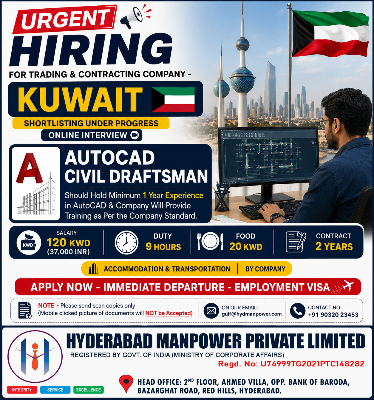 Hiring for Kuwait