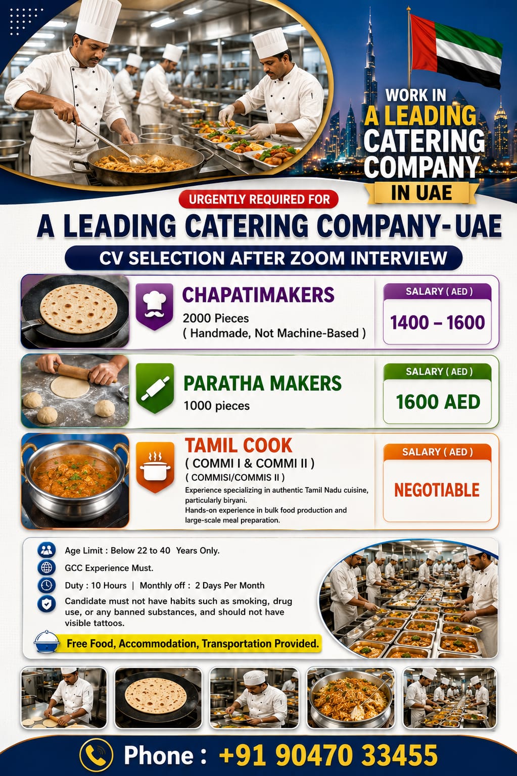 UAE_A LEADING CATERING COMPANY_CV SELECTION