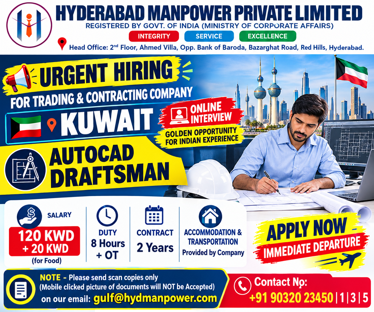 🚨 URGENT HIRING – KUWAIT 🇰🇼
