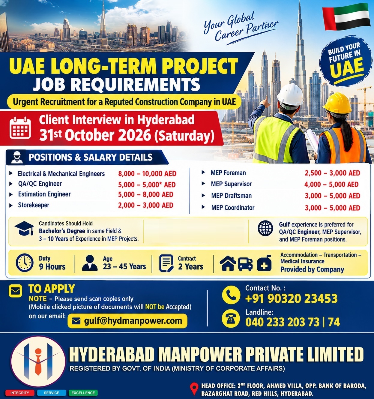 📅 Client Interview: 31st October 2026 (Saturday)📍 Hyderabad
