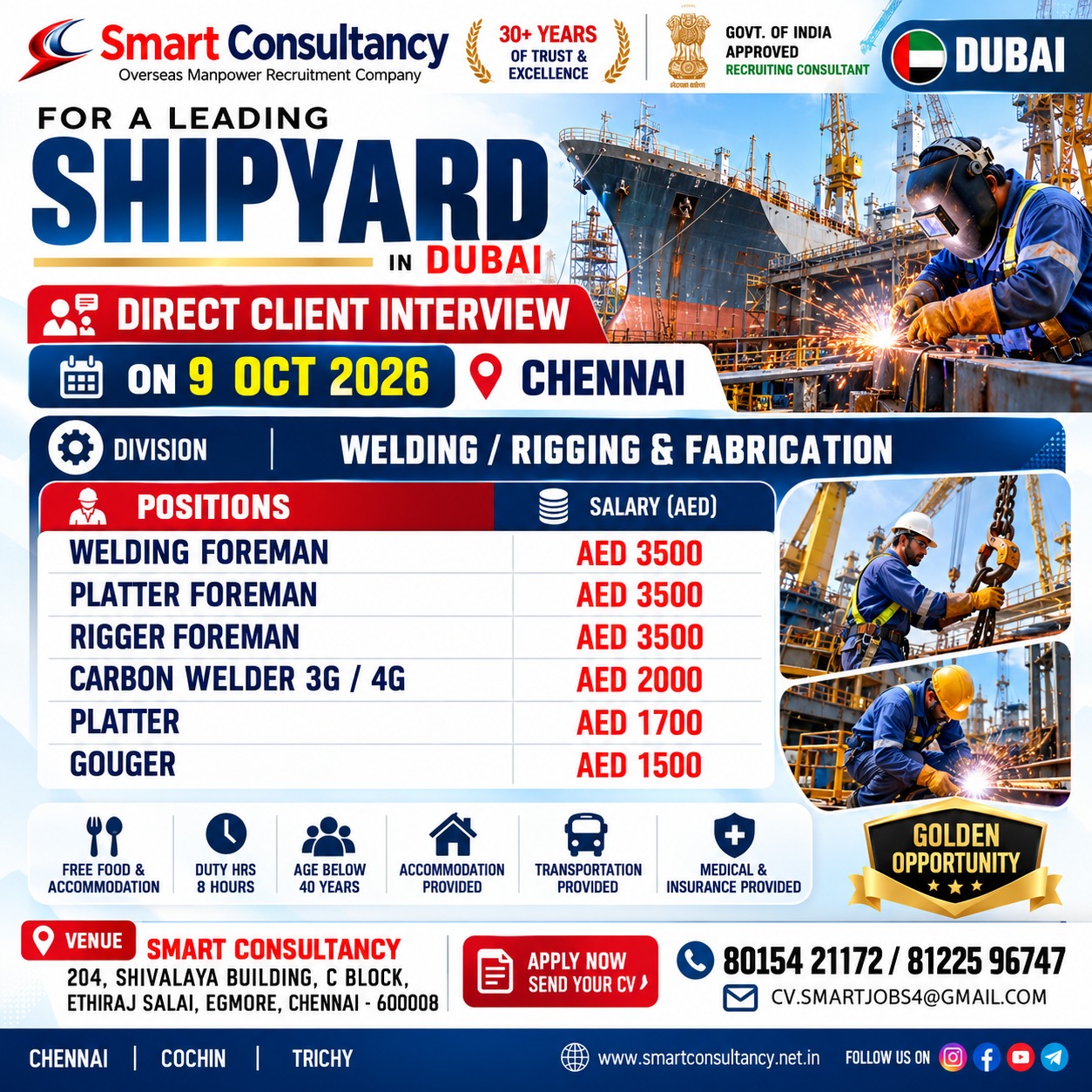 DUBAI SHIPYARD CAREER OPPORTUNITIES | DUBAI SHIPYARD JOBS | WELDING & RIGGING