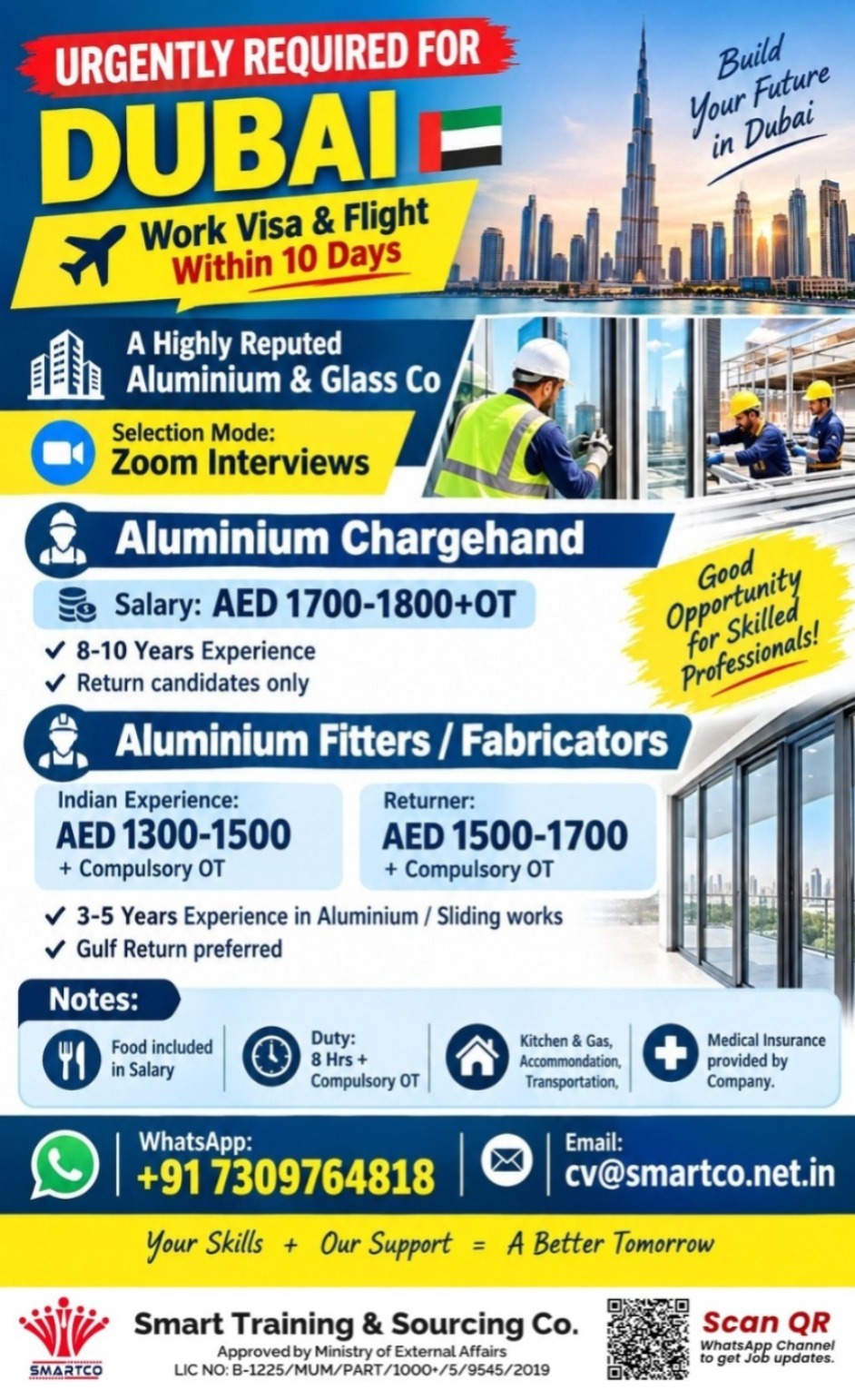 URGENTLY REQUIRED FOR DUBAI