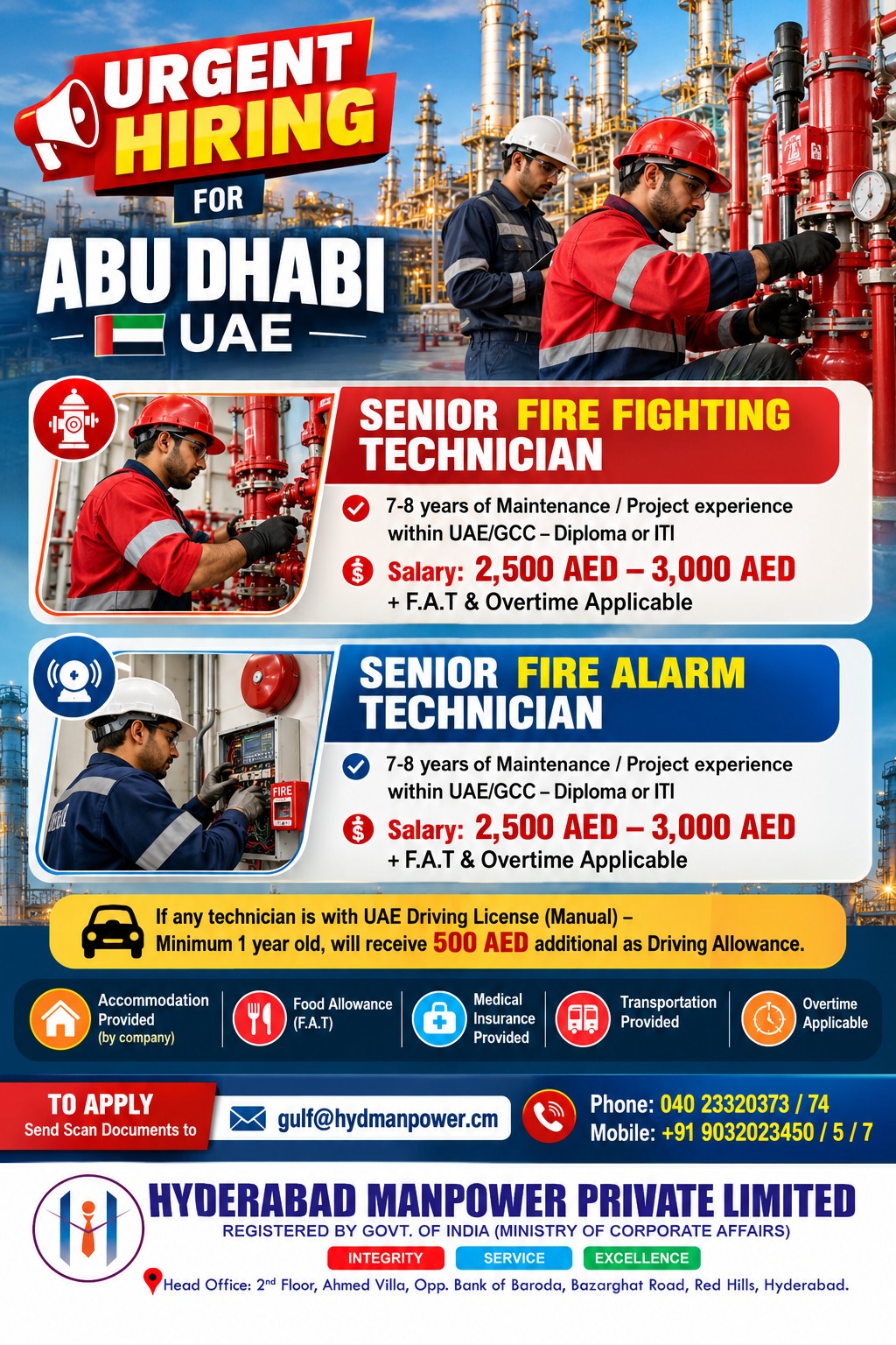 URGENT HIRING – ABU DHABI, UAE 🇦🇪