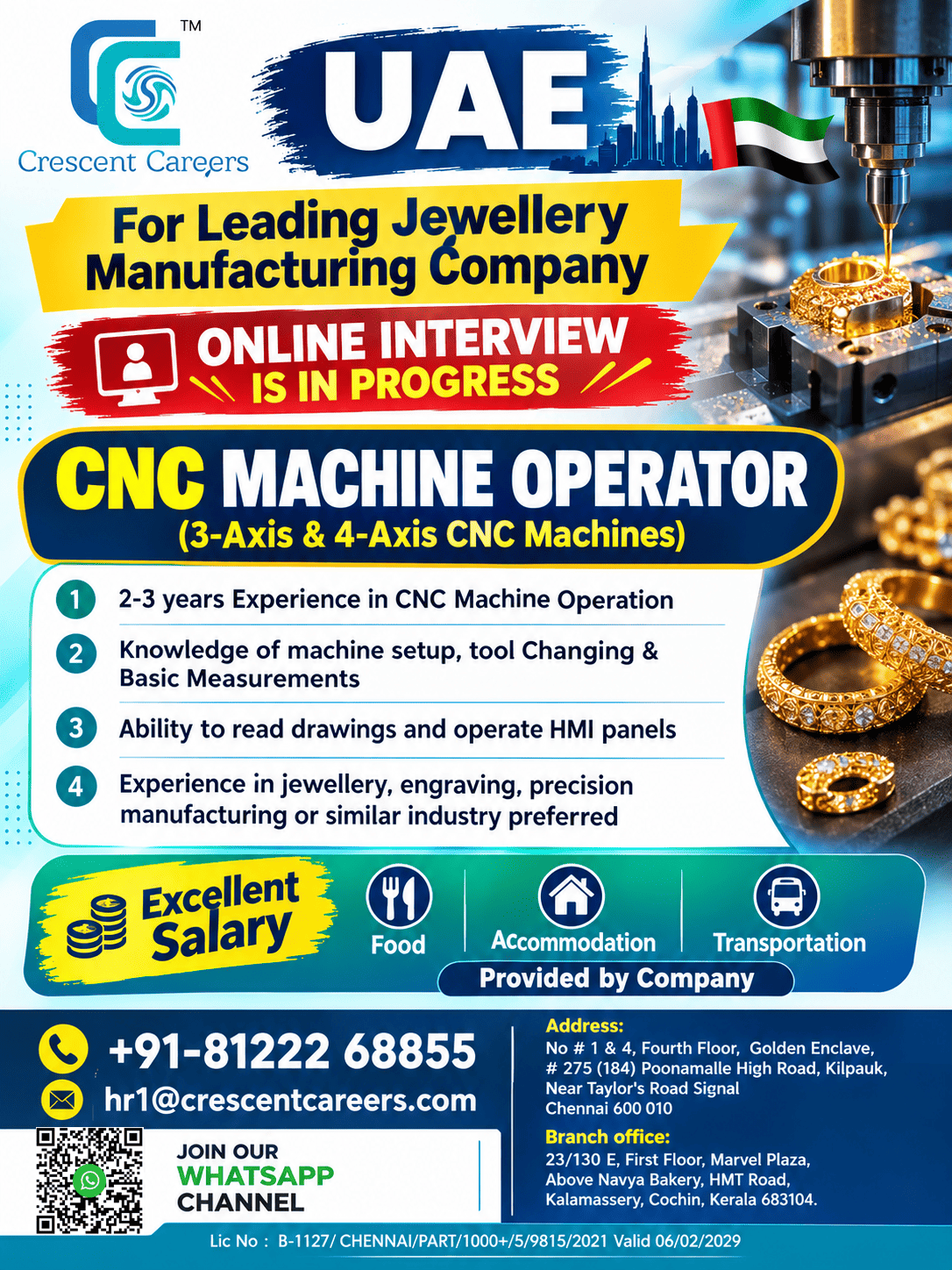 🔥 UAE JOB OPPORTUNITY | CNC MACHINE OPERATOR 🇦🇪